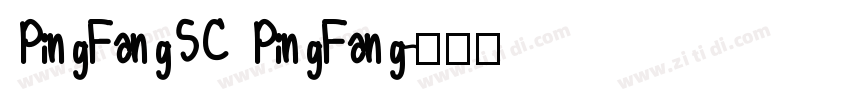 PingFangSC PingFang字体转换